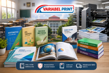 Percetakan Buku Pendidikan untuk sekolah dan universitas dengan buku pelajaran, buku ajar, dan proses cetak berkualitas